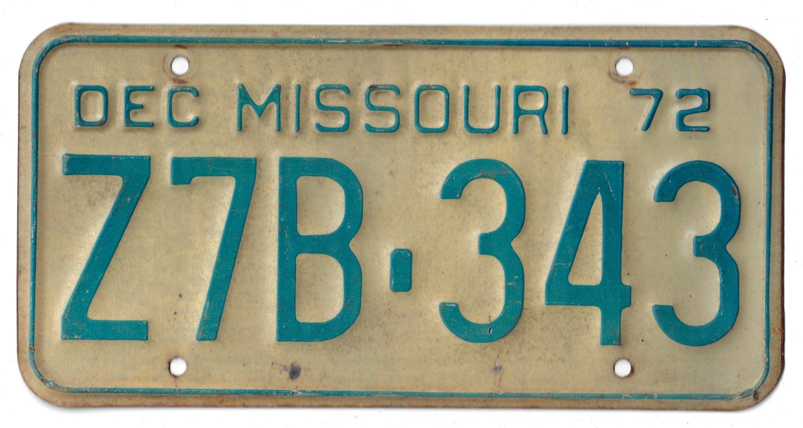 1972 MISSOURI Z7B343