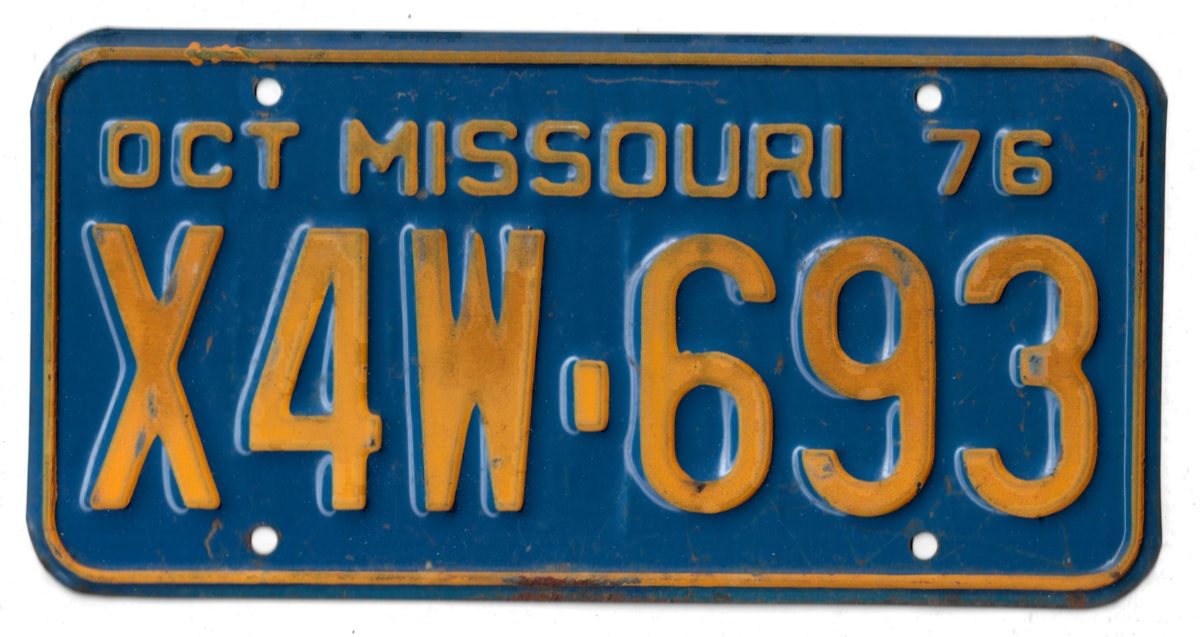 1976 MISSOURI X4W693