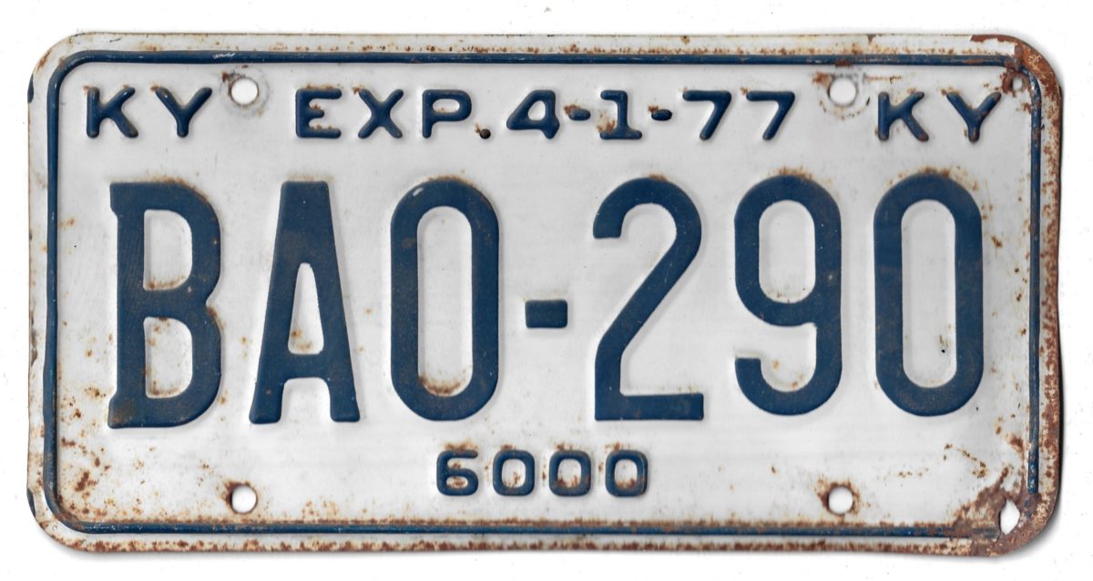 1977 KENTUCKY BA0290