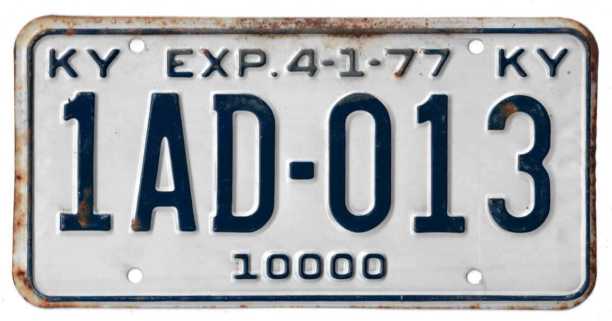 1977 KENTUCKY 1AD013 10000
