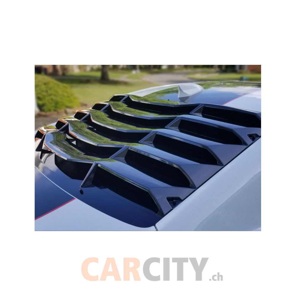 Rear Window Louvers Gloss black Chevrolet Camaro GEN2 2015-2023