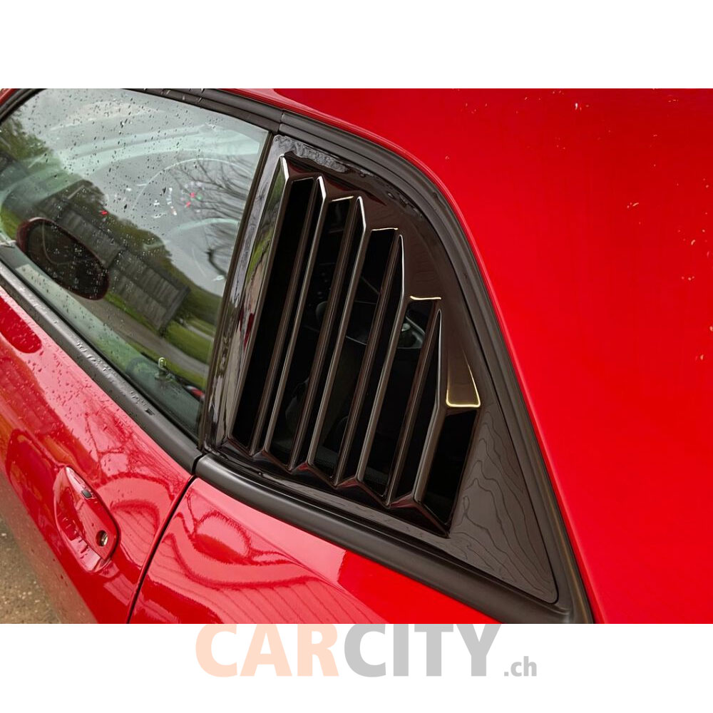 Quarter Window Louvers Gloss black Dodge Challenger 2015-2023