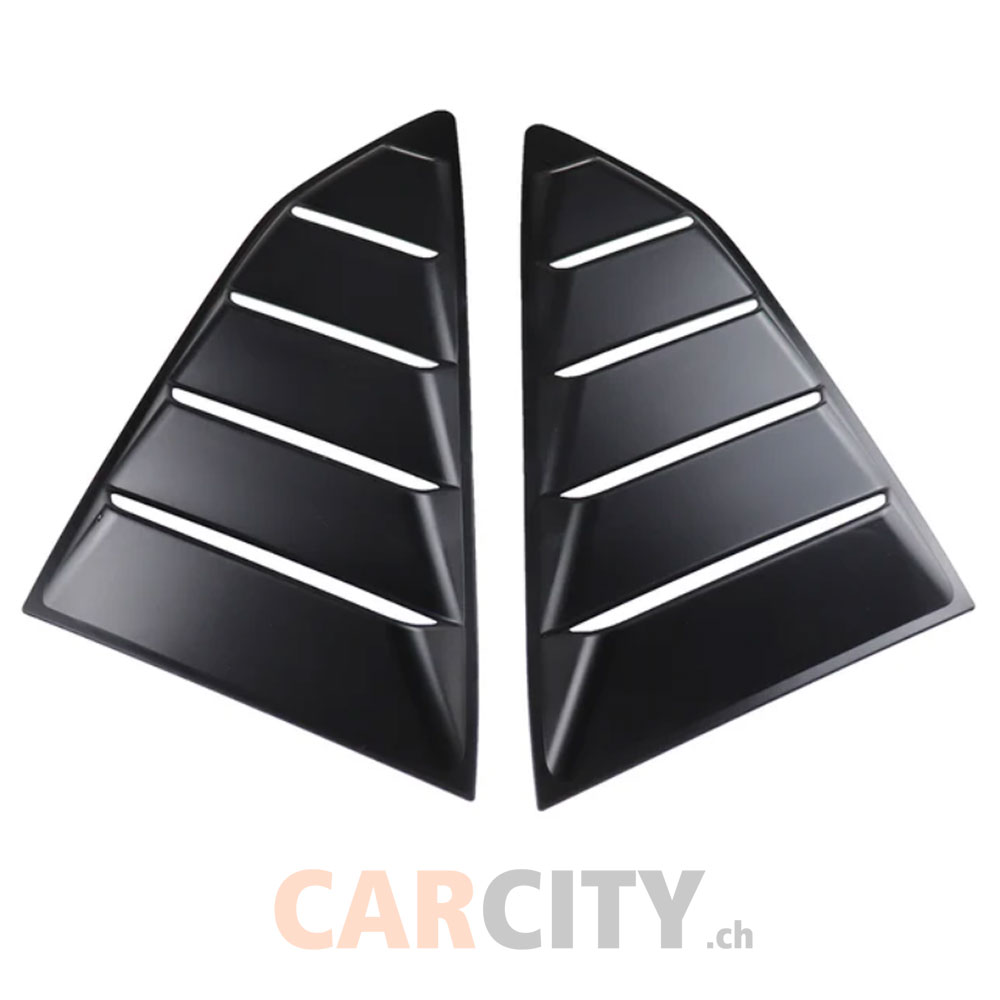 Rear Quarter Window Louvers Black Camaro 2016-