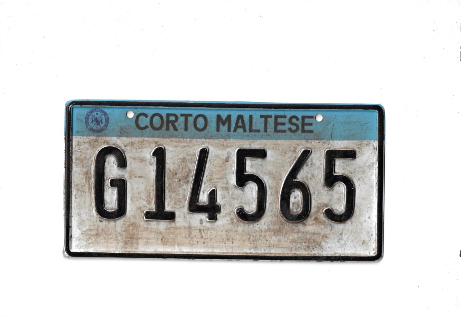 THE SUICIDE SQUAD Corto Maltese Screen Used License Original Toyota Gold – Image 2
