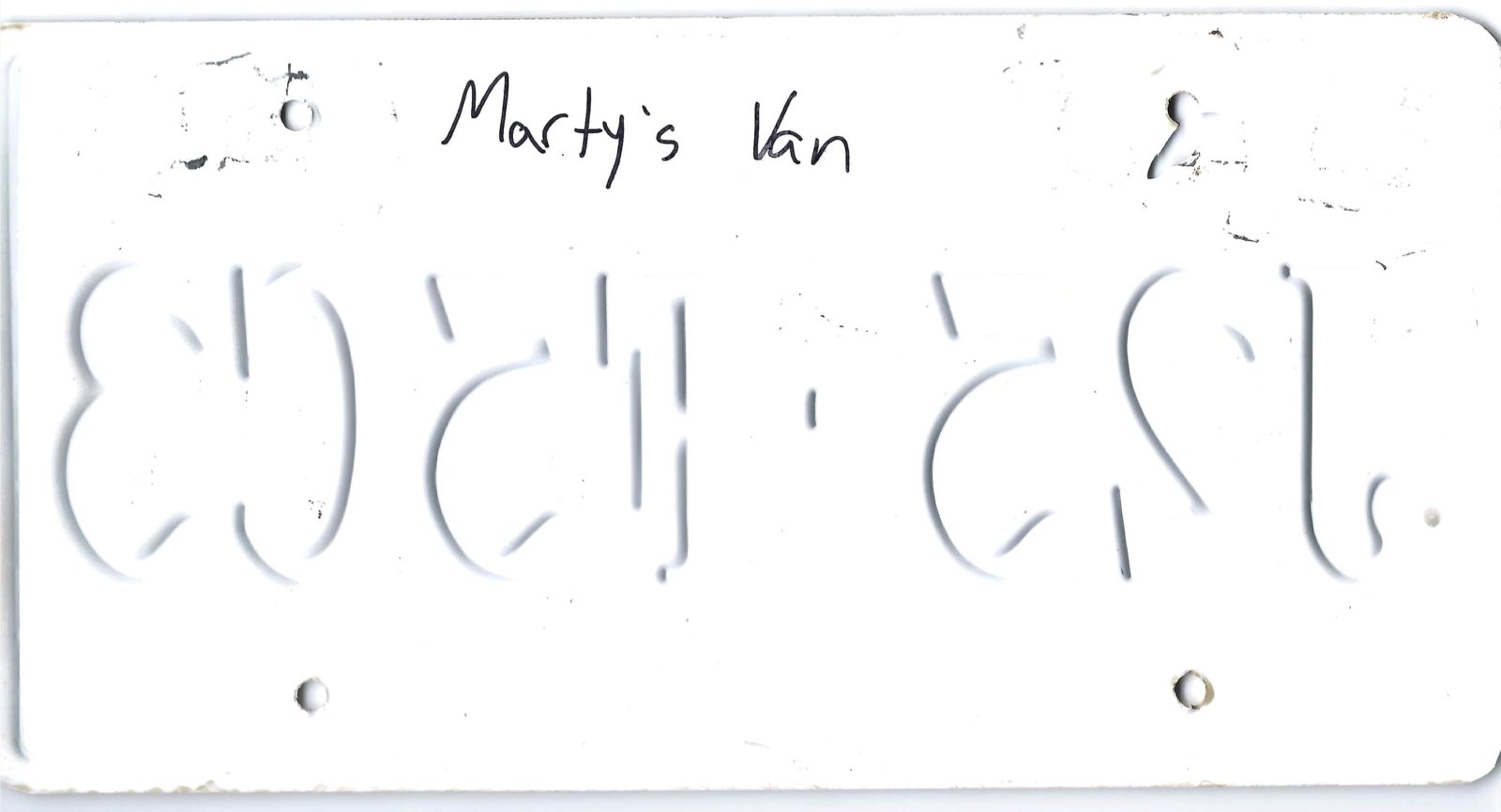 THE MAN FROM TORONTO Marty's Van License Plate Original – Image 6
