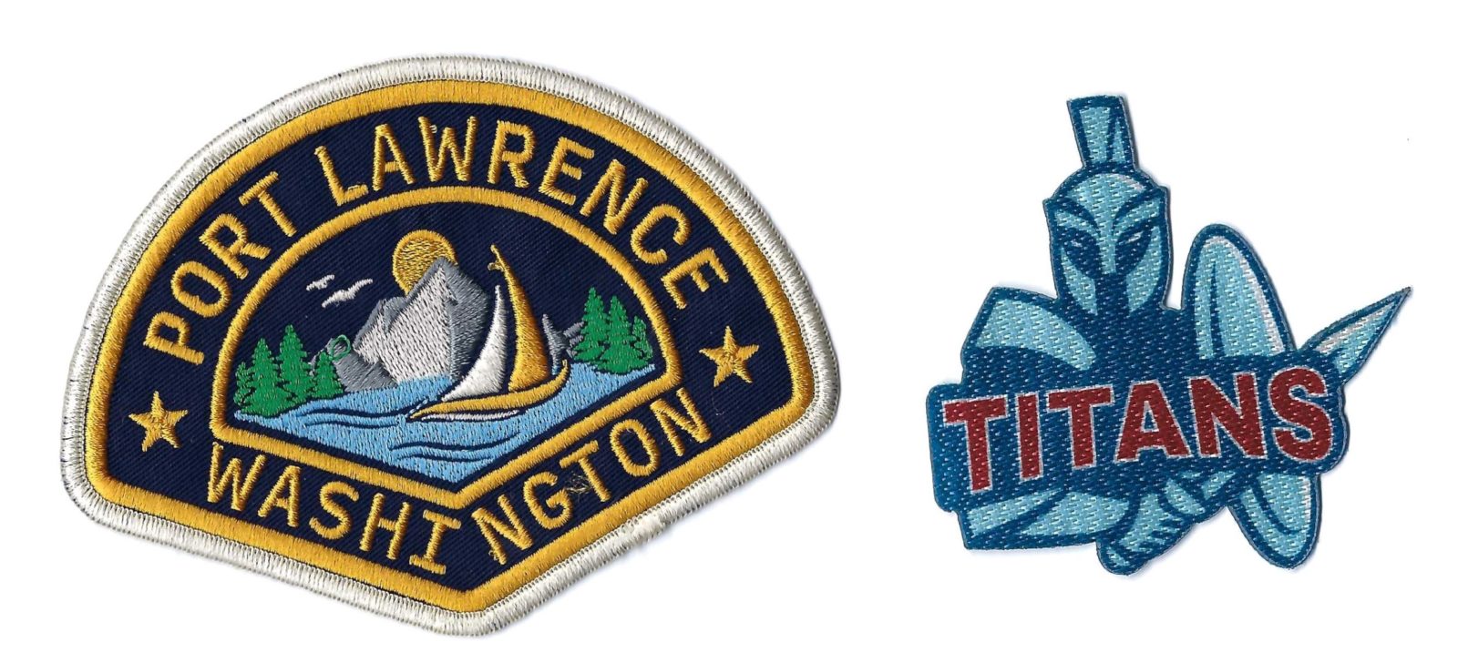 Chair de Poule 2 x Patch Original Titans Port Lawrence TV Prop – Image 3