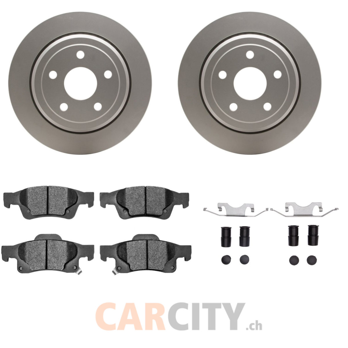 DYNAMIC FRICTION 421242003 Kit Disques Plaquettes Arrière