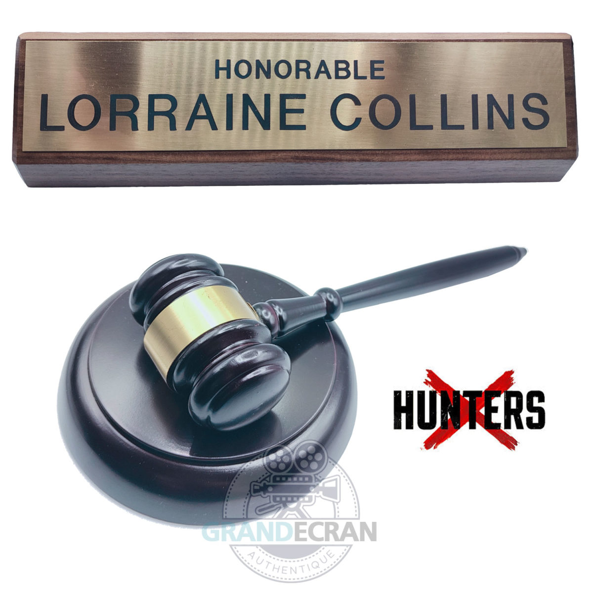 HUNTERS Trial Judge Lorraine Collins and Name Plate S02E08 Original Prop