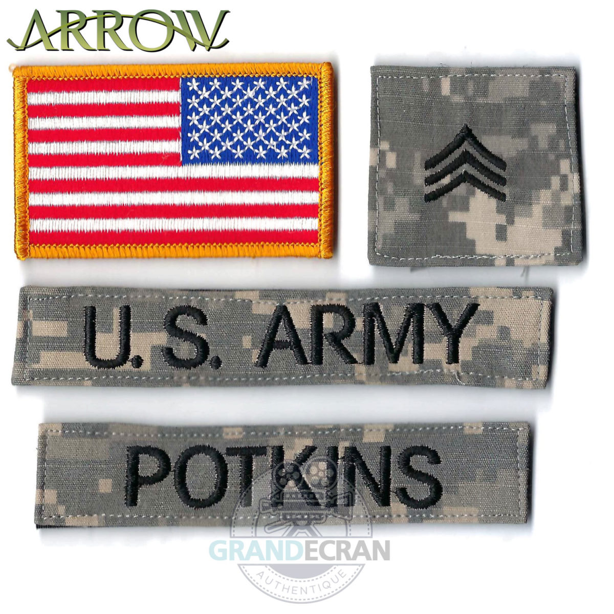 ARROW Potkins Screen Match Patches Original Series Prop