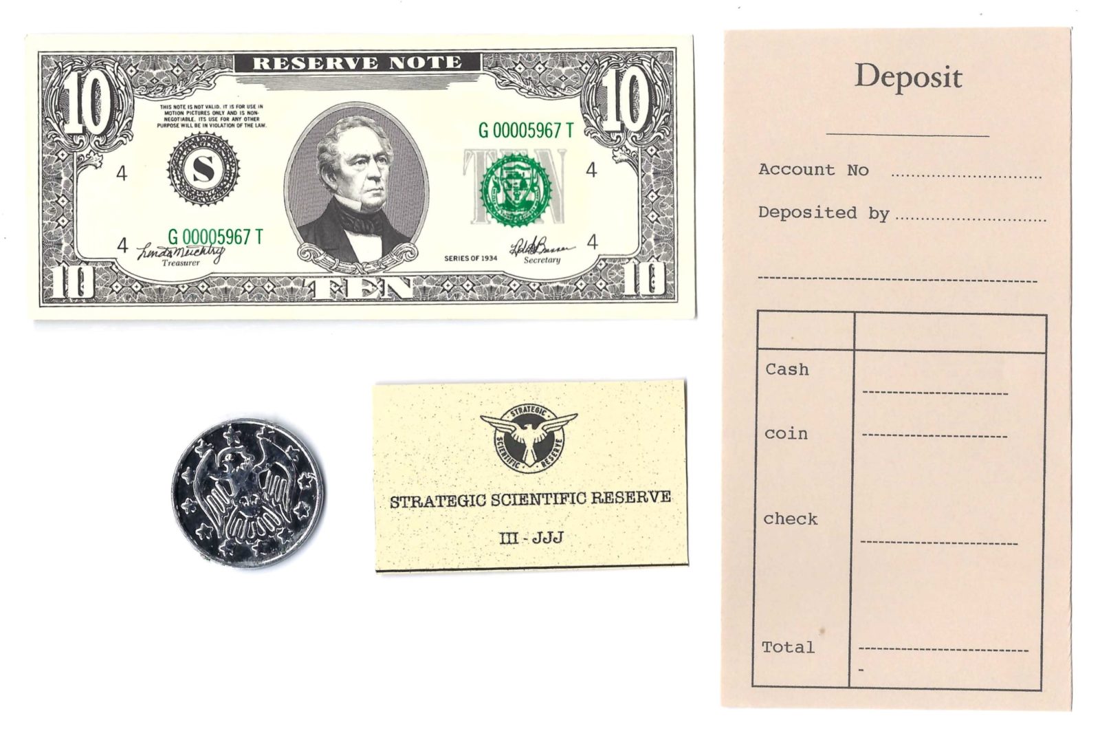 AGENT CARTER Bank Set of Props SSR Sheet S02E01 Original Prop – Image 2