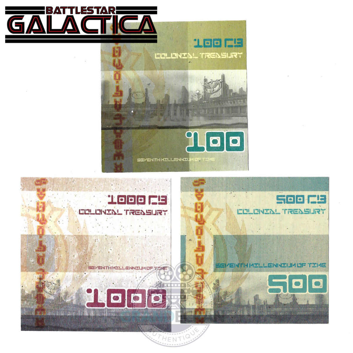 BATTLESTAR GALACTICA Cubit Cubits Notes Original TV Prop