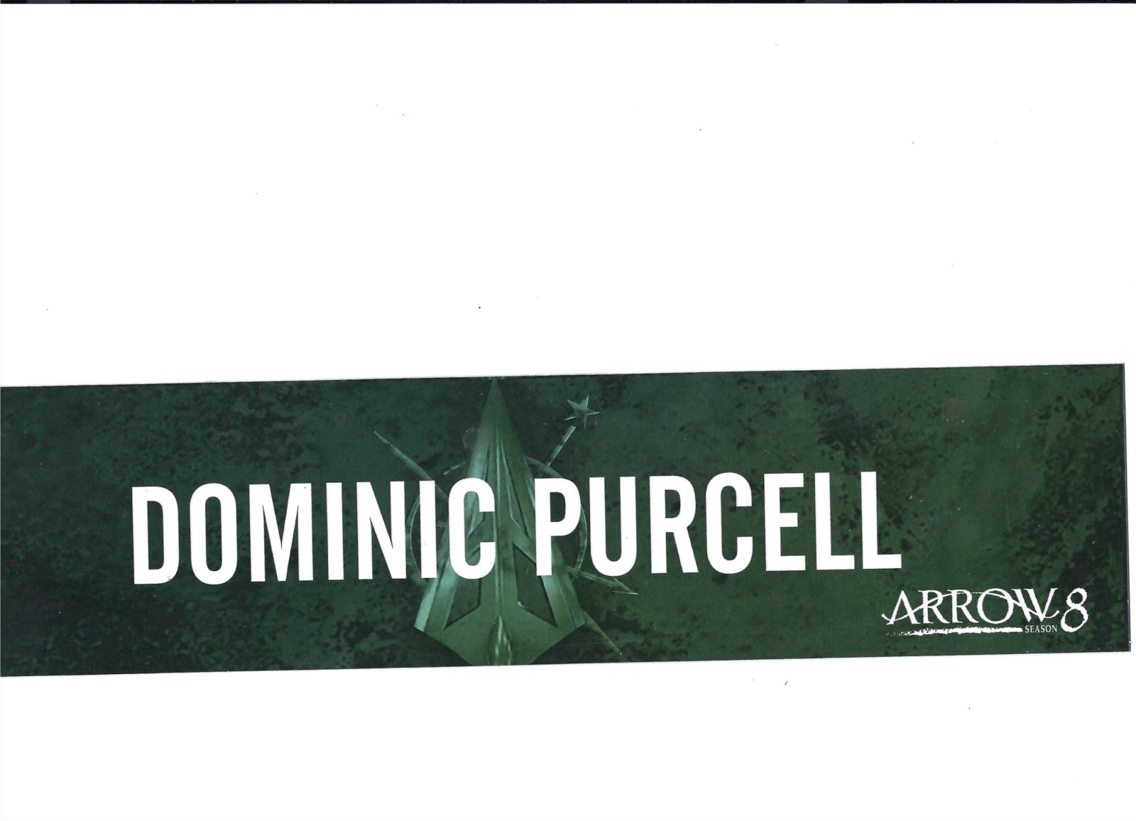 ARROW S8 Dominic Purcell Chair Back Insert ( Production Use ) – Image 2