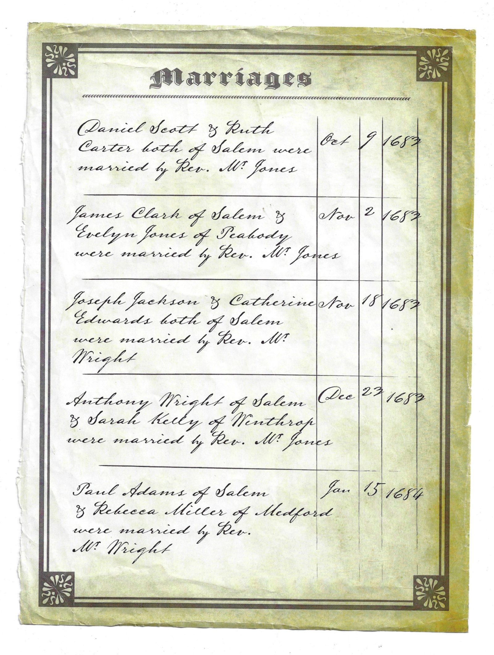 CHARMED Marriage Certificate Original Prop – Image 2