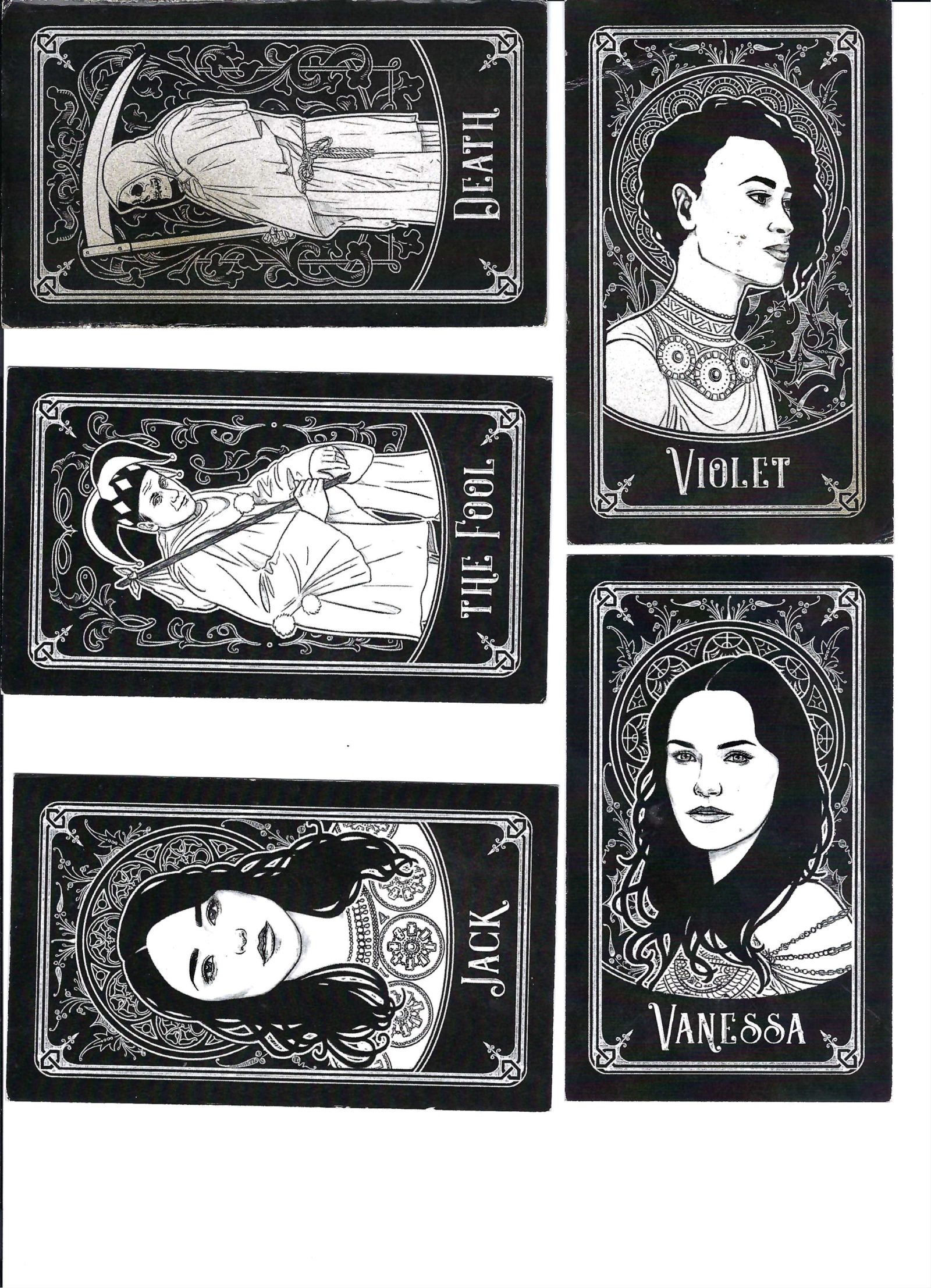 VAN HELSING Tarot Cards Set of 5 TV Series Original Prop – Image 5