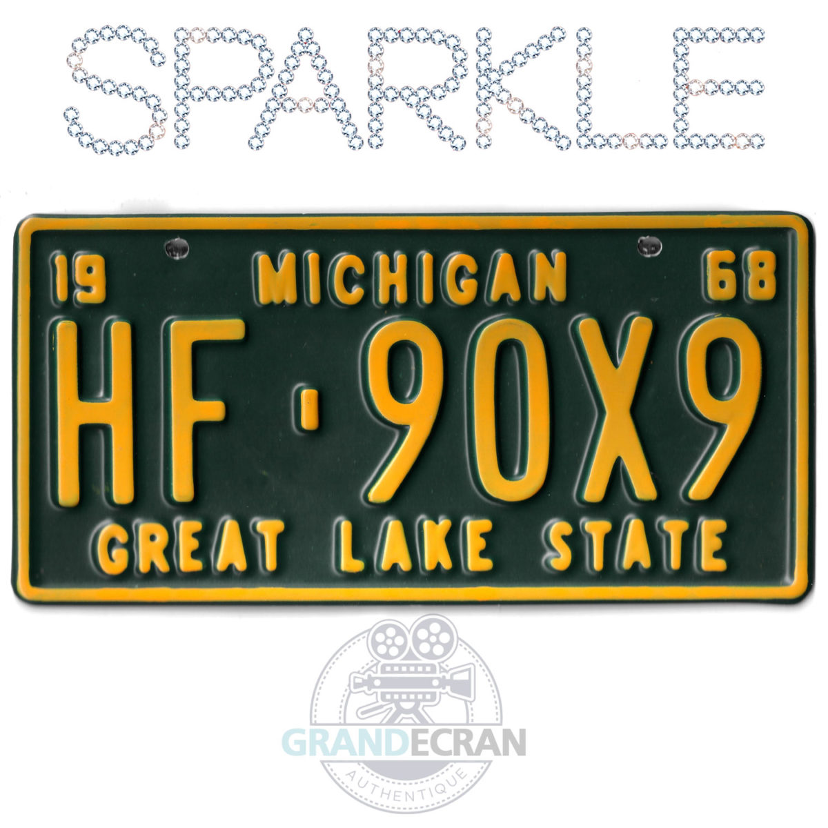 SPARKLE Emma's License Plate Original Movie Prop