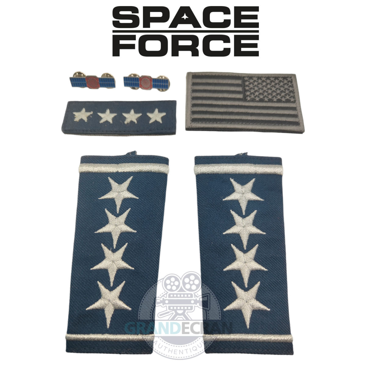 SPACE FORCE Naird Uniform Flash Patches Original TV Props
