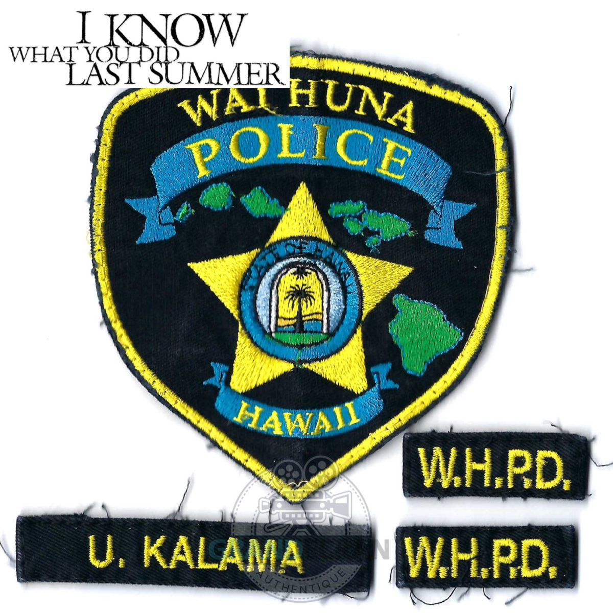 I KNOW WHAT YOU DID LAST SUMMER TV Series Hawaii Kalama Police Patch Prop