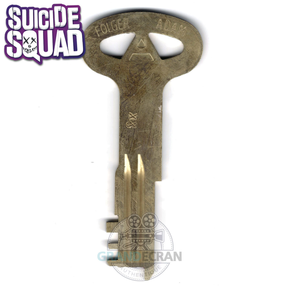 SUICIDE SQUAD Belle Reve Metal Prison Key Original Movie Prop