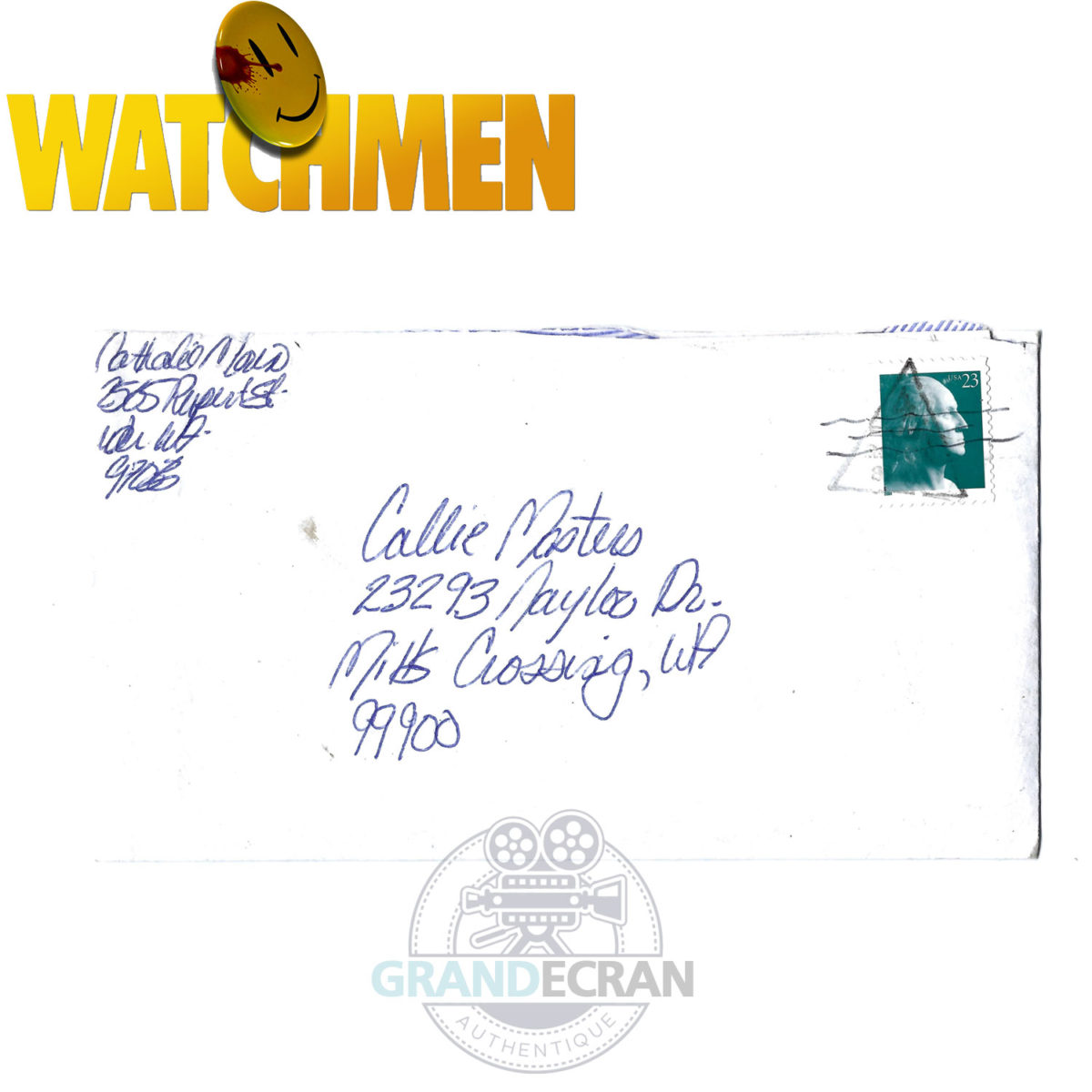 WATCHMEN New Frontiersman Letter Original Prop