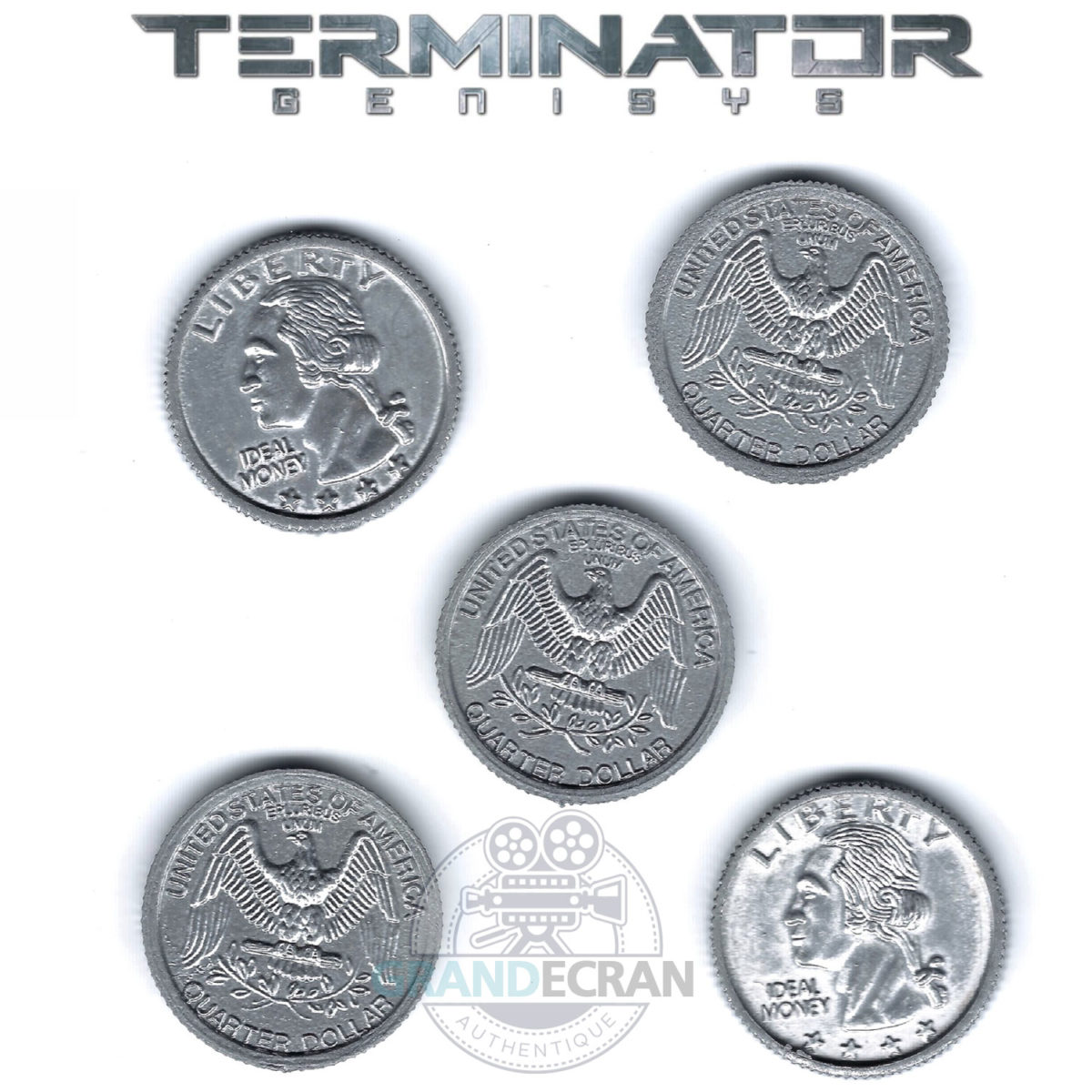TERMINATOR GENISYS T-800 Observatory Fight Coins Original Prop