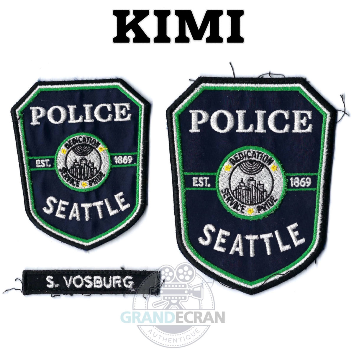 KIMI Seattle Police Set Patch Original Movie Prop