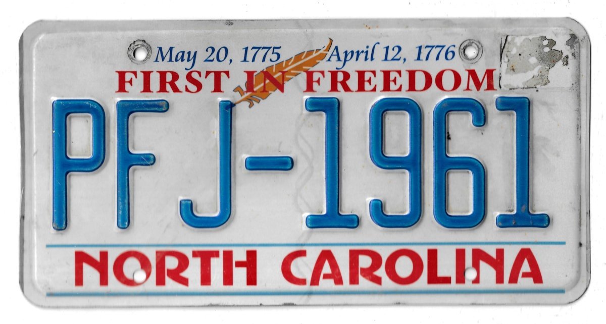 NORTH CAROLINA PFJ 1961