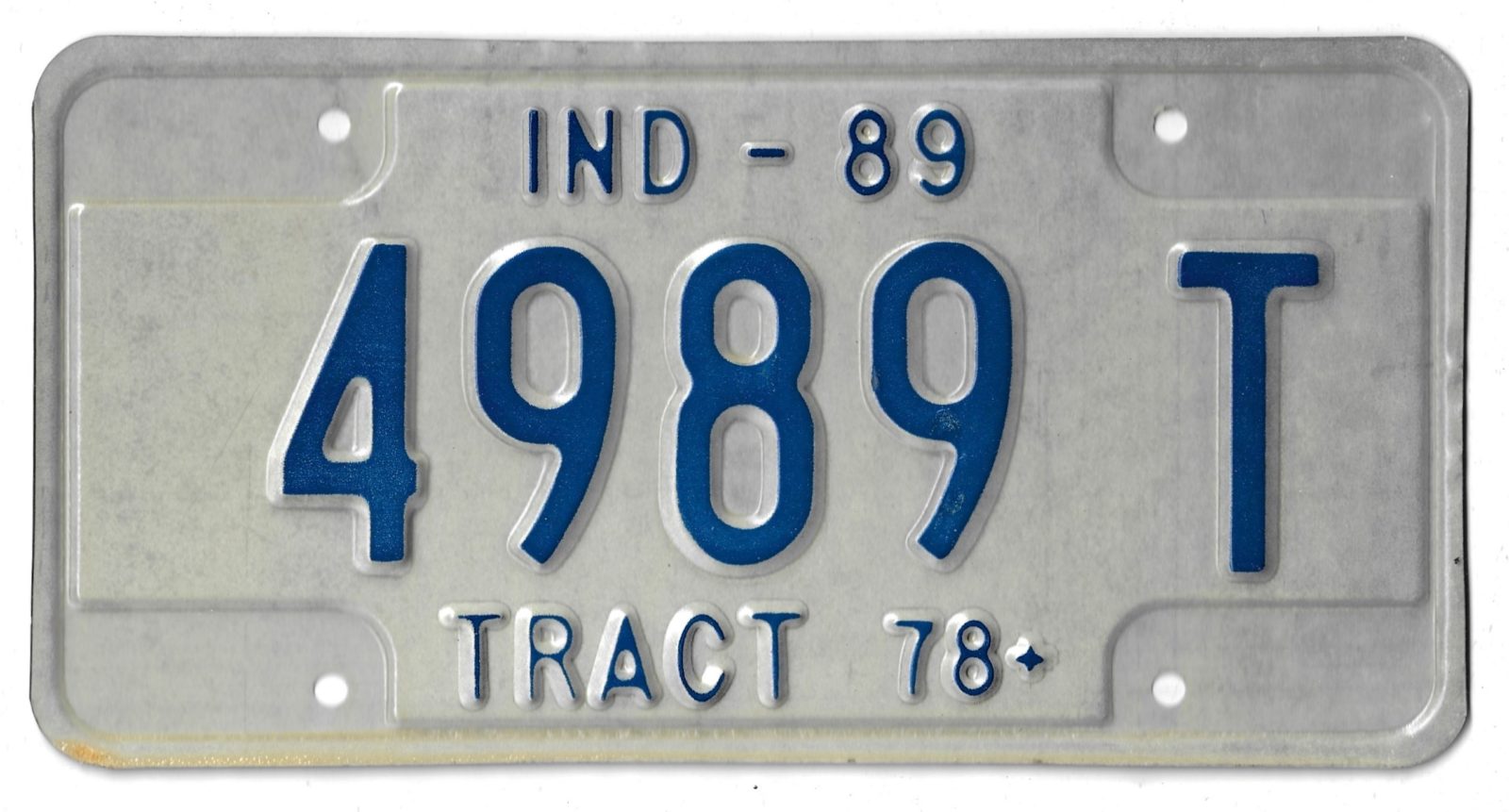 1989 INDIANA 4989T TRACT 78+