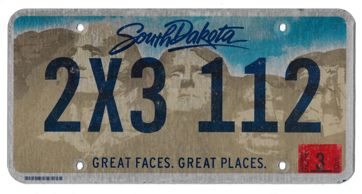 SOUTH DAKOTA 2X3 112