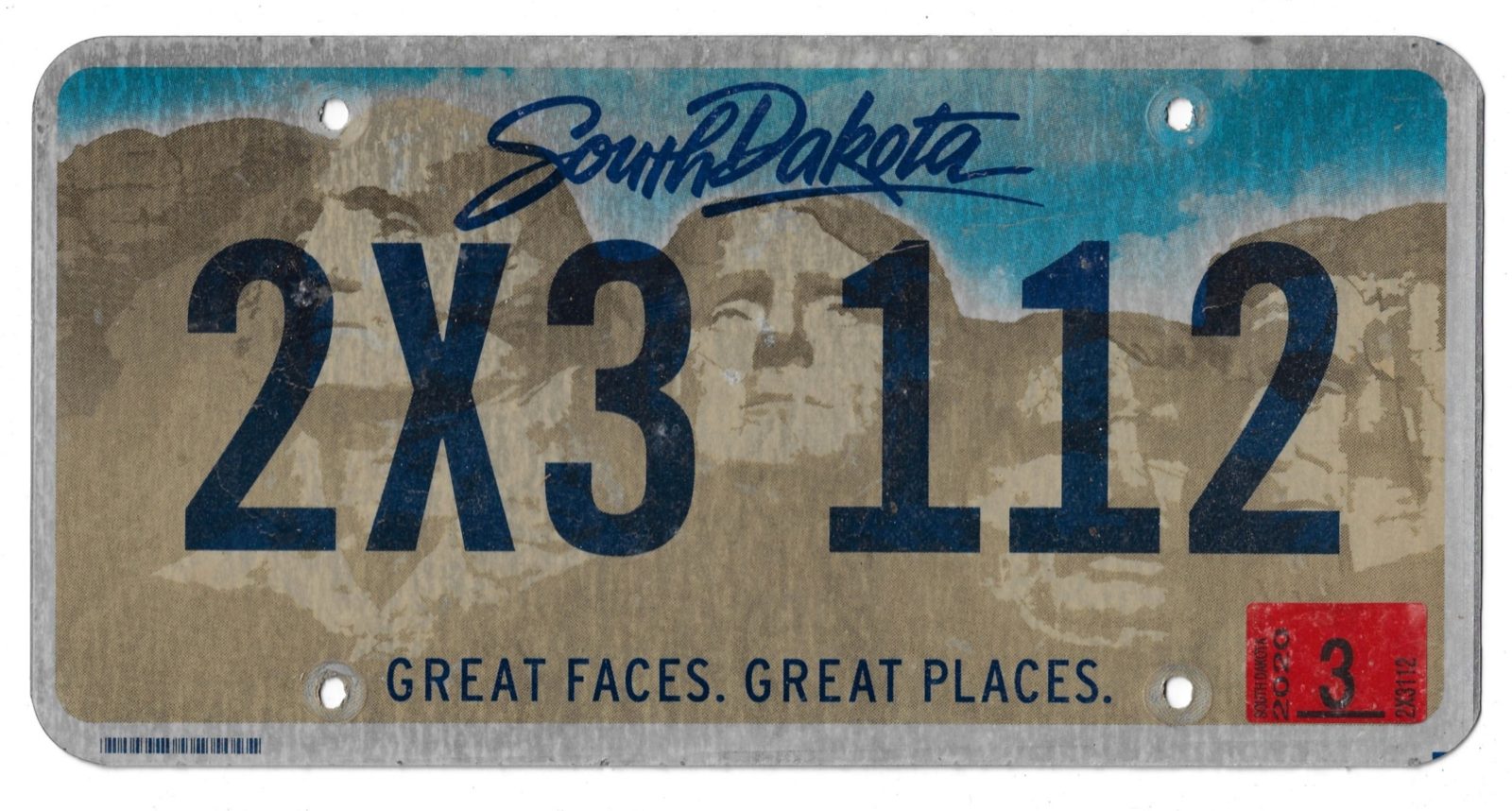 SOUTH DAKOTA 2X3 112