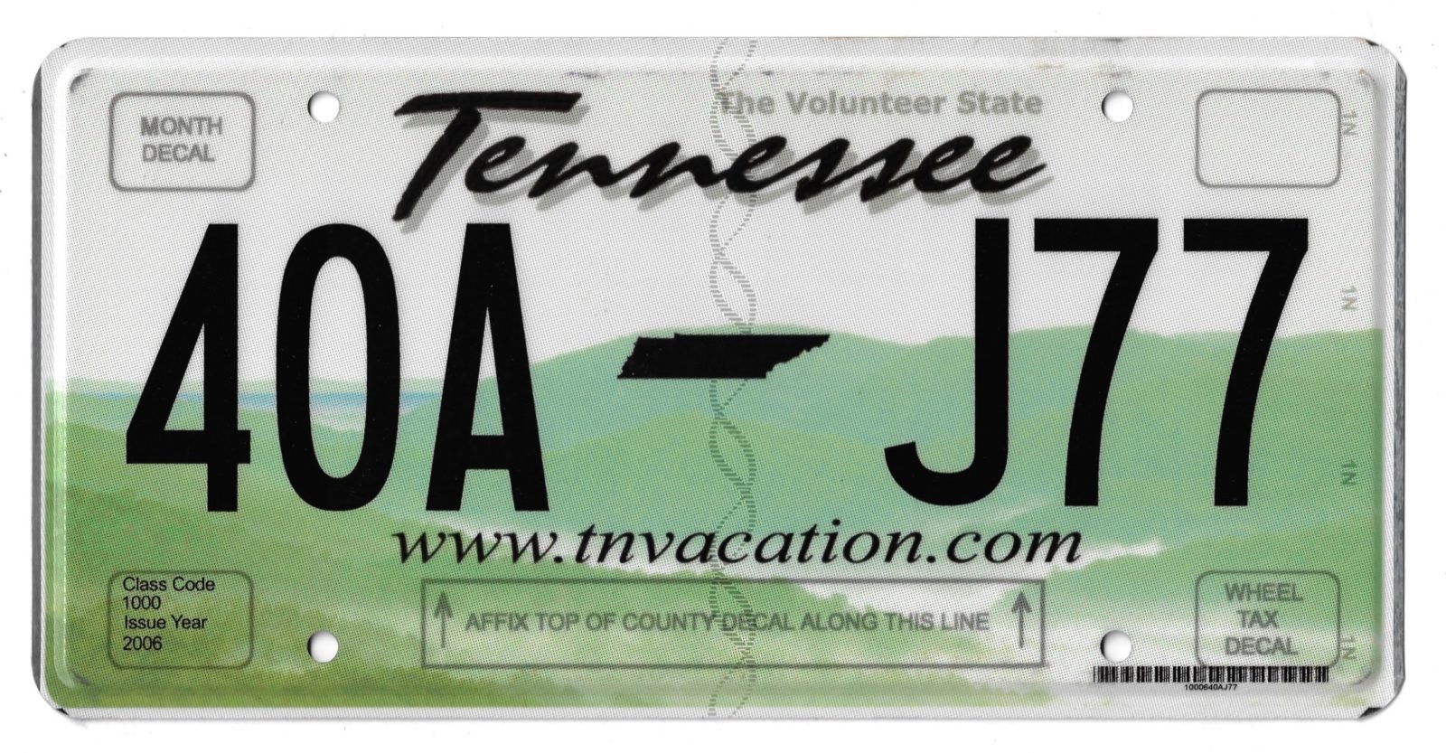 TENNESSEE 40A J77