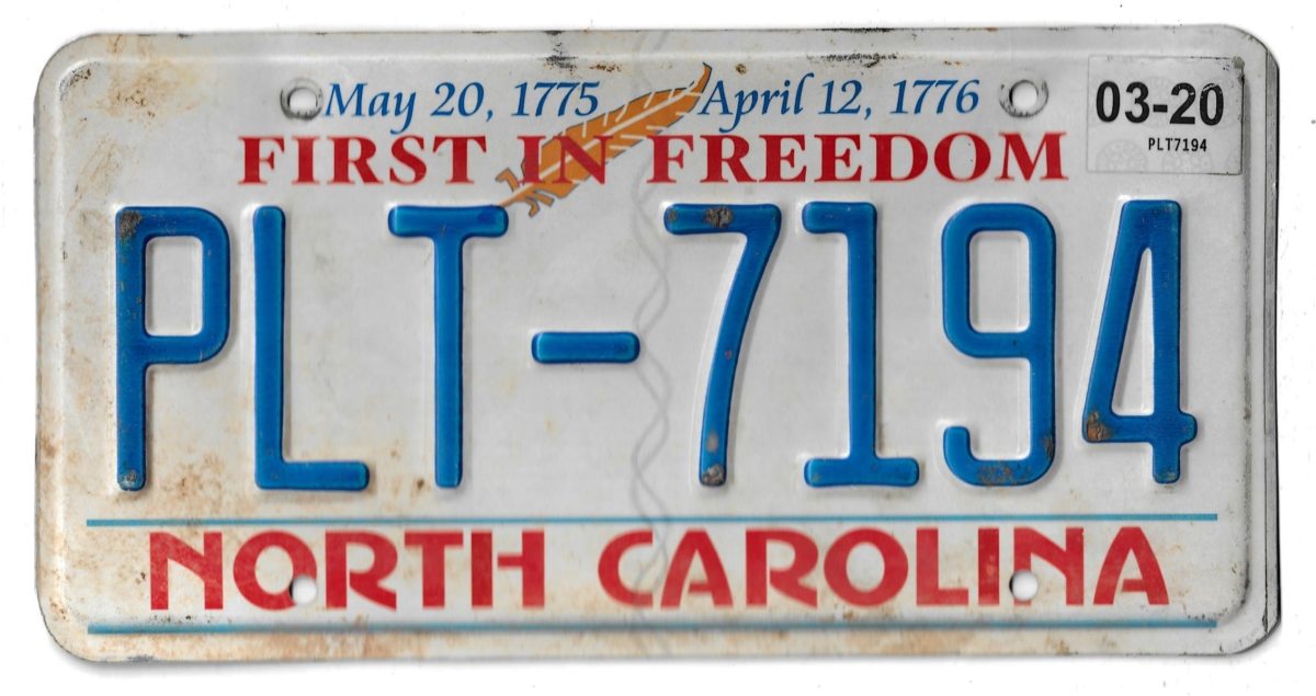 NORTH CAROLINA PLT 7194
