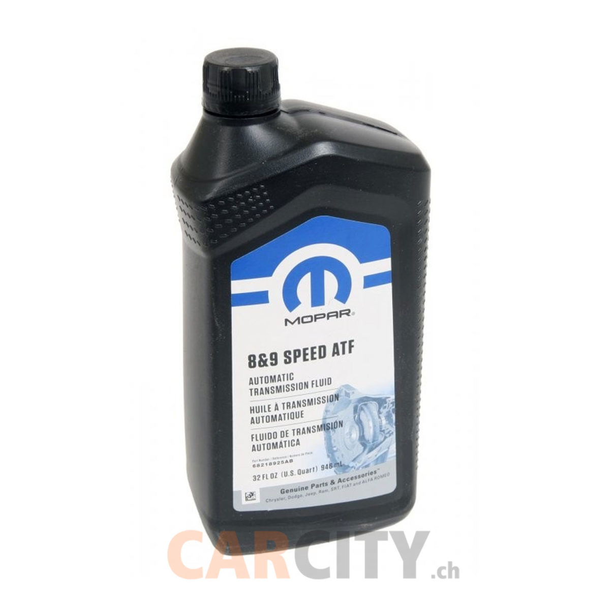 MOPAR 68218925AB Quart (US) Huile pour boîte de Vitesses 8HP70 Automatique à 8-Vitesses