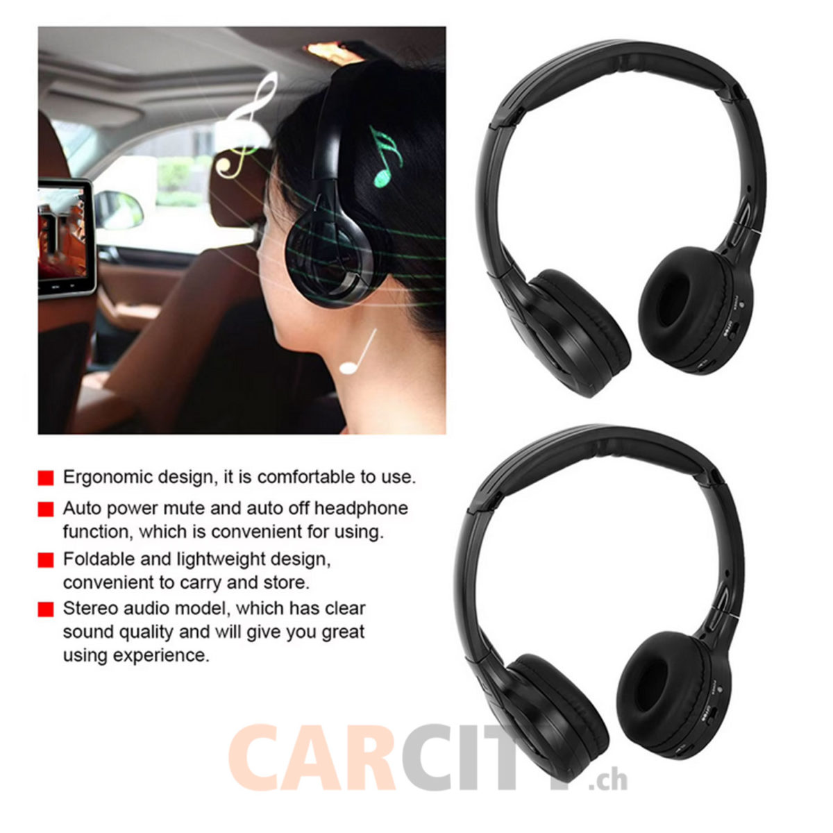 2 Channel Cordless Headphone