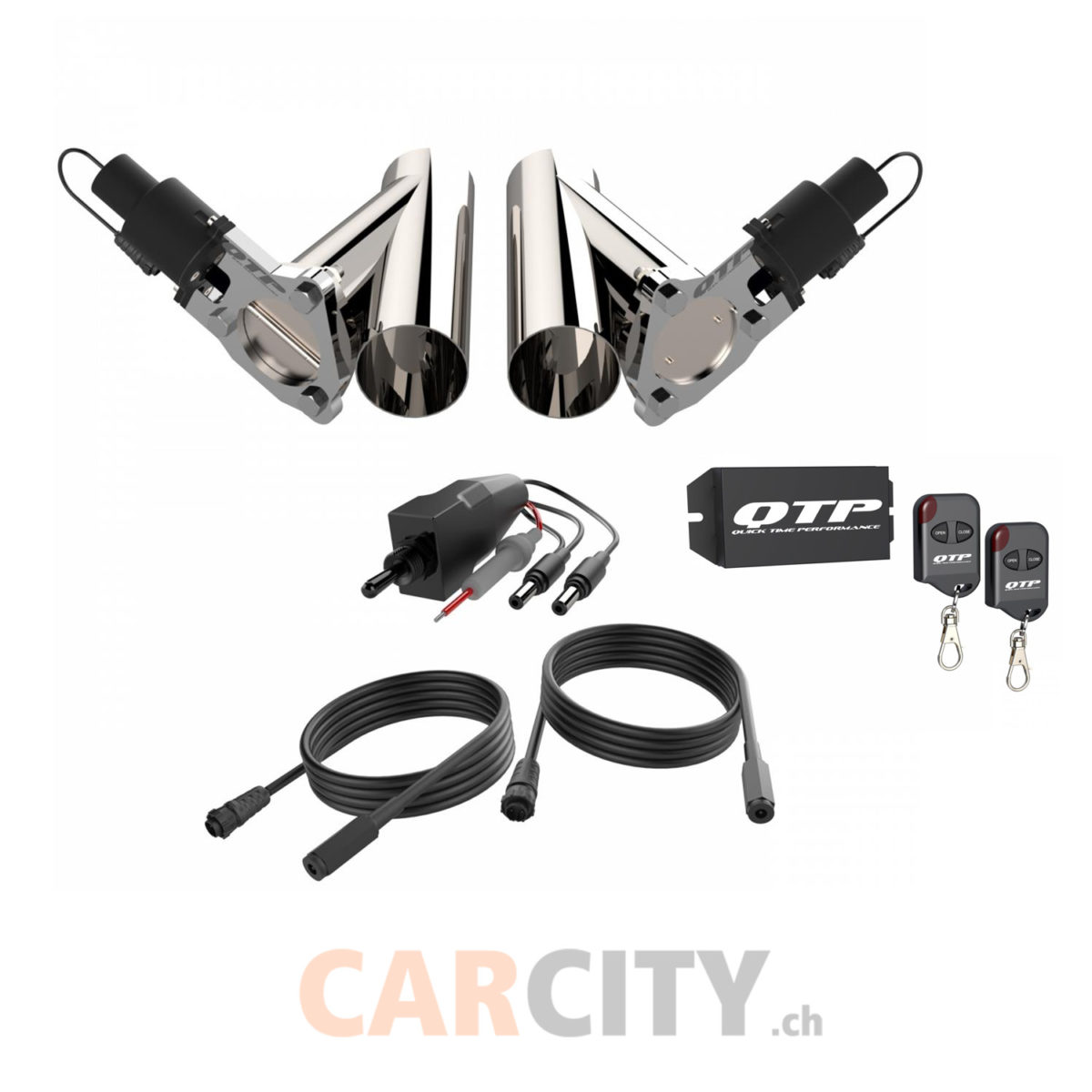 Quick Time Performance Electric Exhaust Cutouts KIT 2 x 3.0" Premium