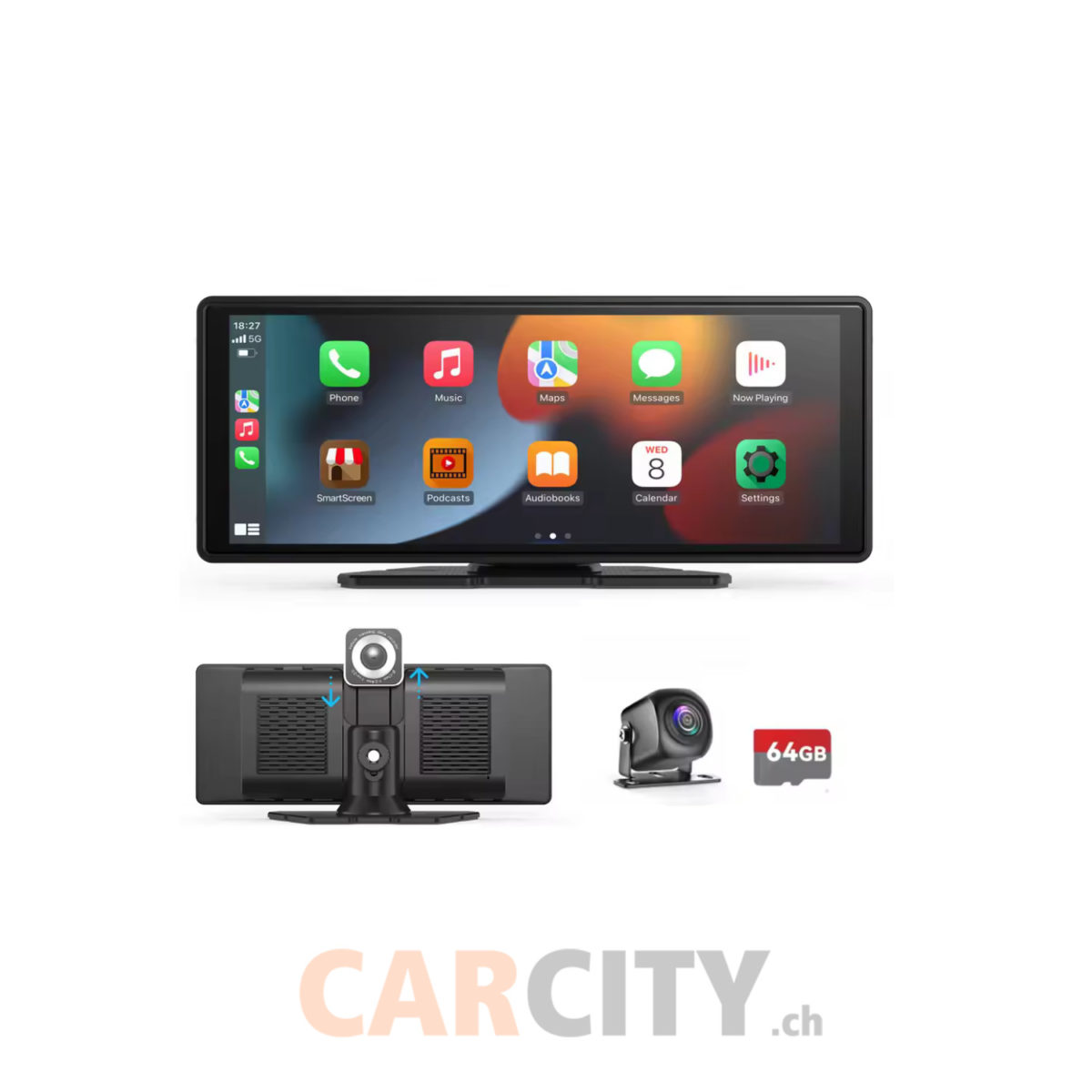Ecran Tactile avec Carplay & Android Auto 10"
