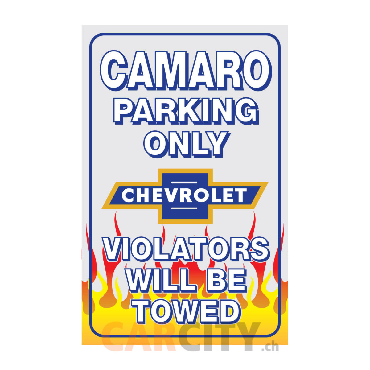 Enseigne Chevrolet Camaro Only 41x32cm
