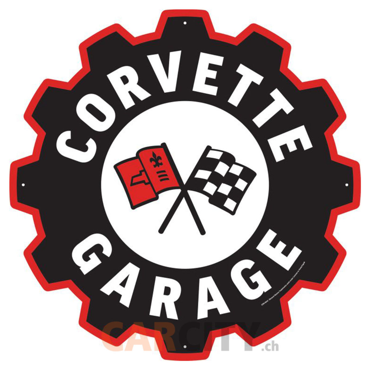 Enseigne Corvette Garage 60cm