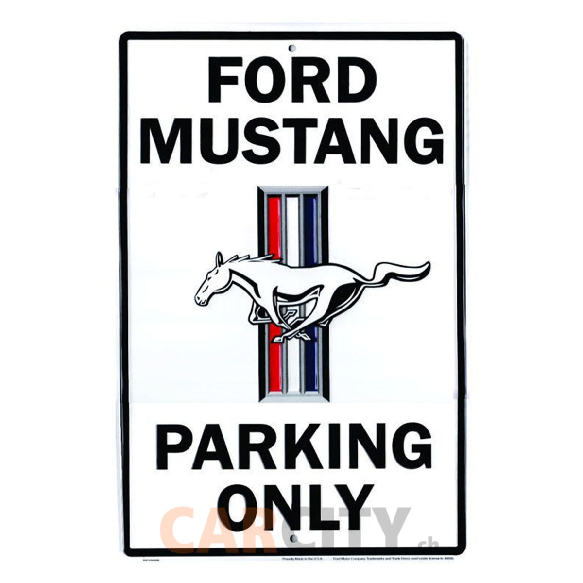 Enseigne Ford Mustang Parking Only 41x32cm
