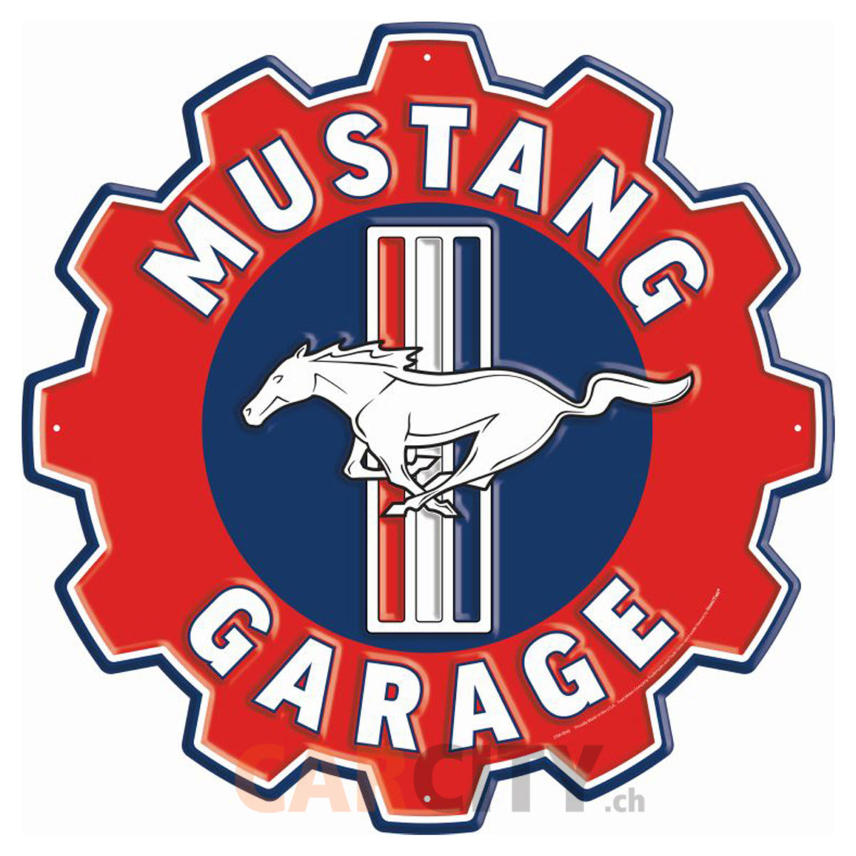 Enseigne Mustang Garage 60cm