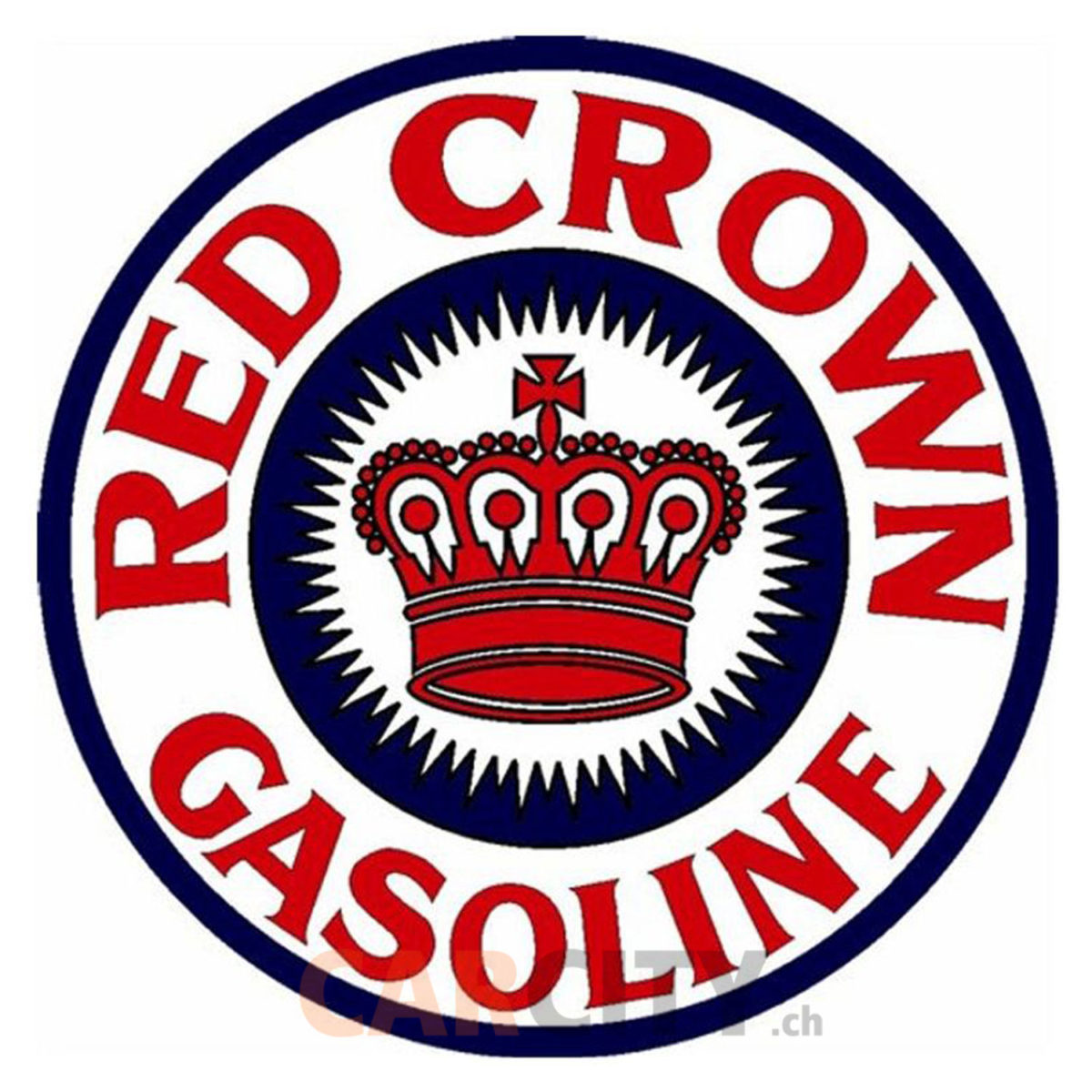 Enseigne Red Crown Gasoline 60cm