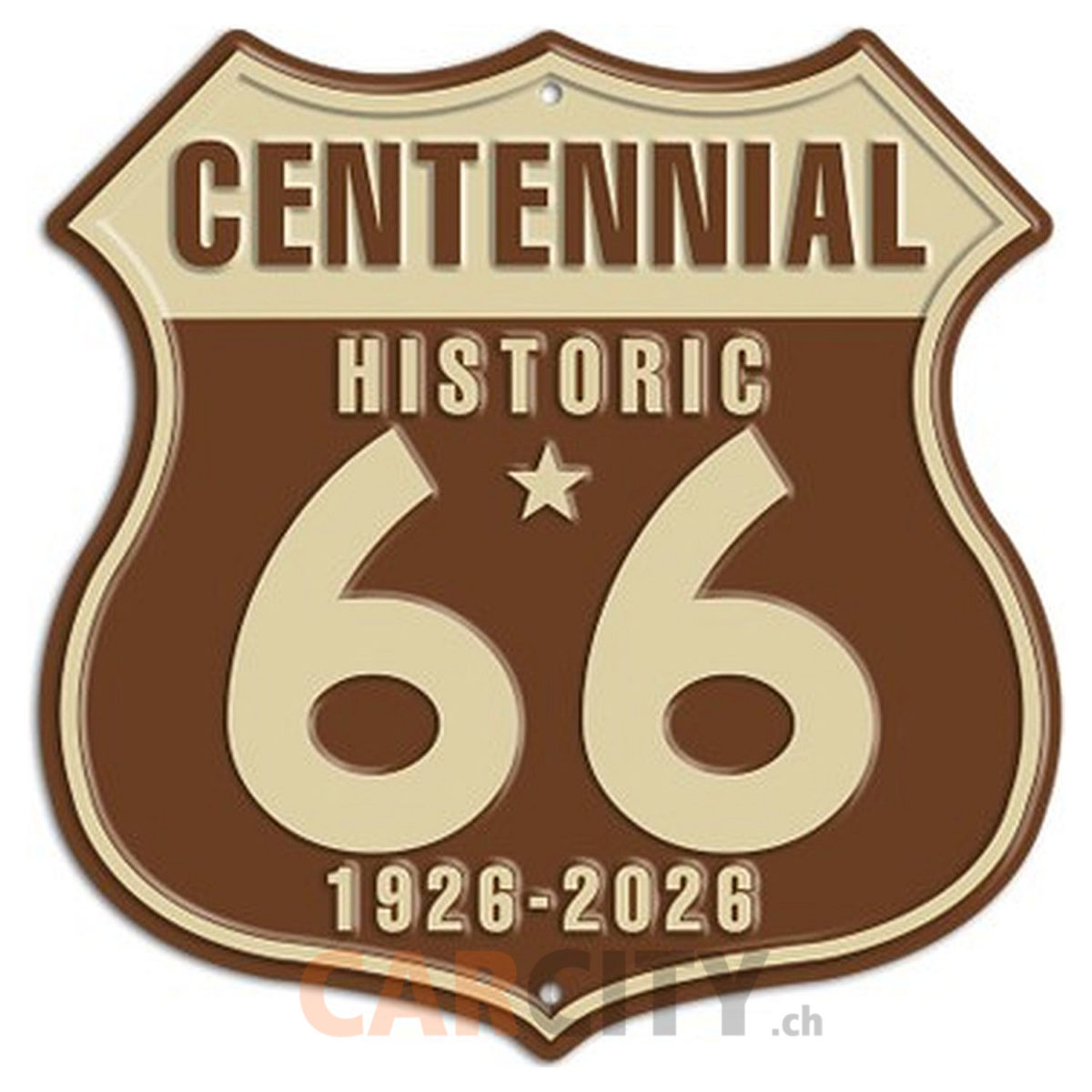 Enseigne Route 66 Centennial 15cm