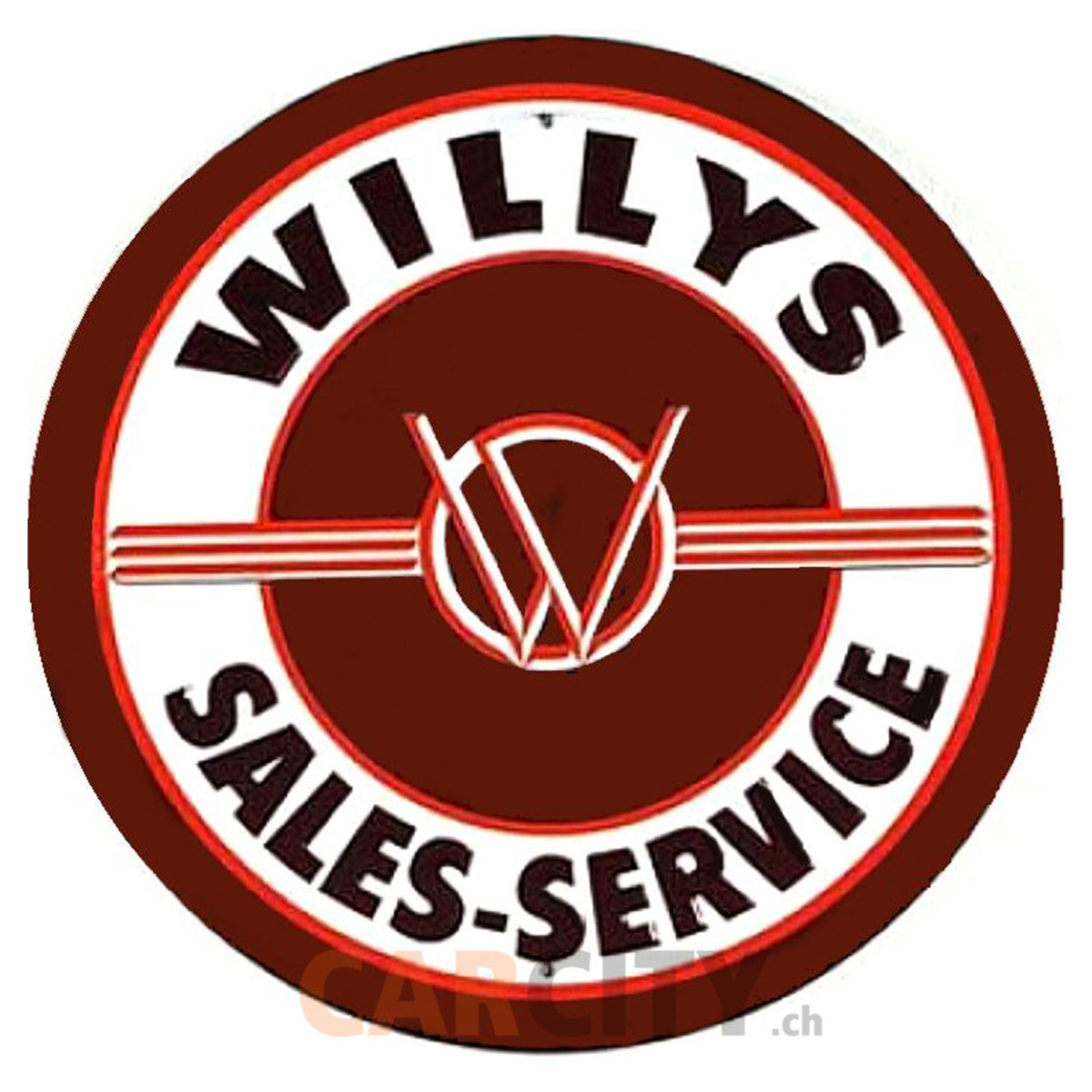 Enseigne WILLYS SERVICE 60cm